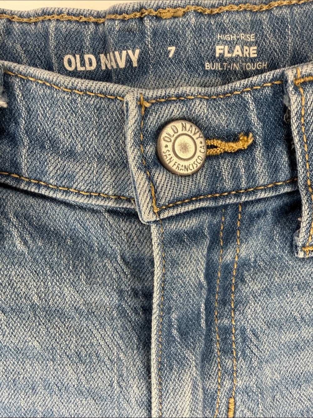 Old Navy Light Blue Girls Flared Jeans